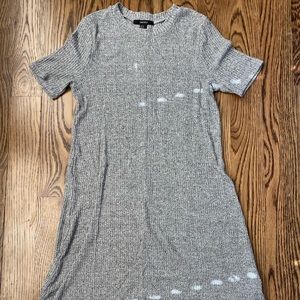 Heather gray sweater dress